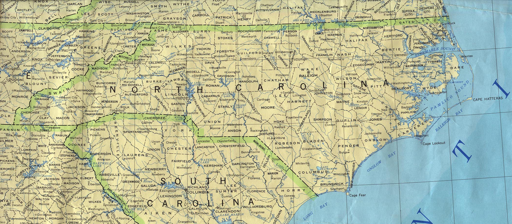 Map Of North Carolina Political Map Worldofmaps Online Maps 