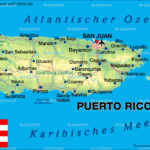 Map Of Puerto Rico Island In USA Welt Atlas De