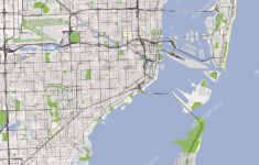 Map Of The City Of Miami USA Stock Vector Tish11 180876960