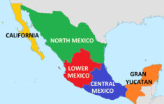 Map Of The States Of Mexico States Mexico Map Central America