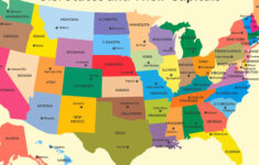 Map Of The United States And Their Capitals Map Gezondetheekopen