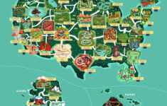 Map Of The United States As A Theme Park Would It Look Like This