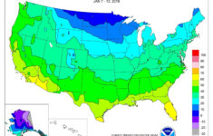 Map Of The United States With Average Temperatures
