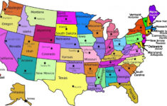 Map Of The United States With States Labeled Printable Free Printable