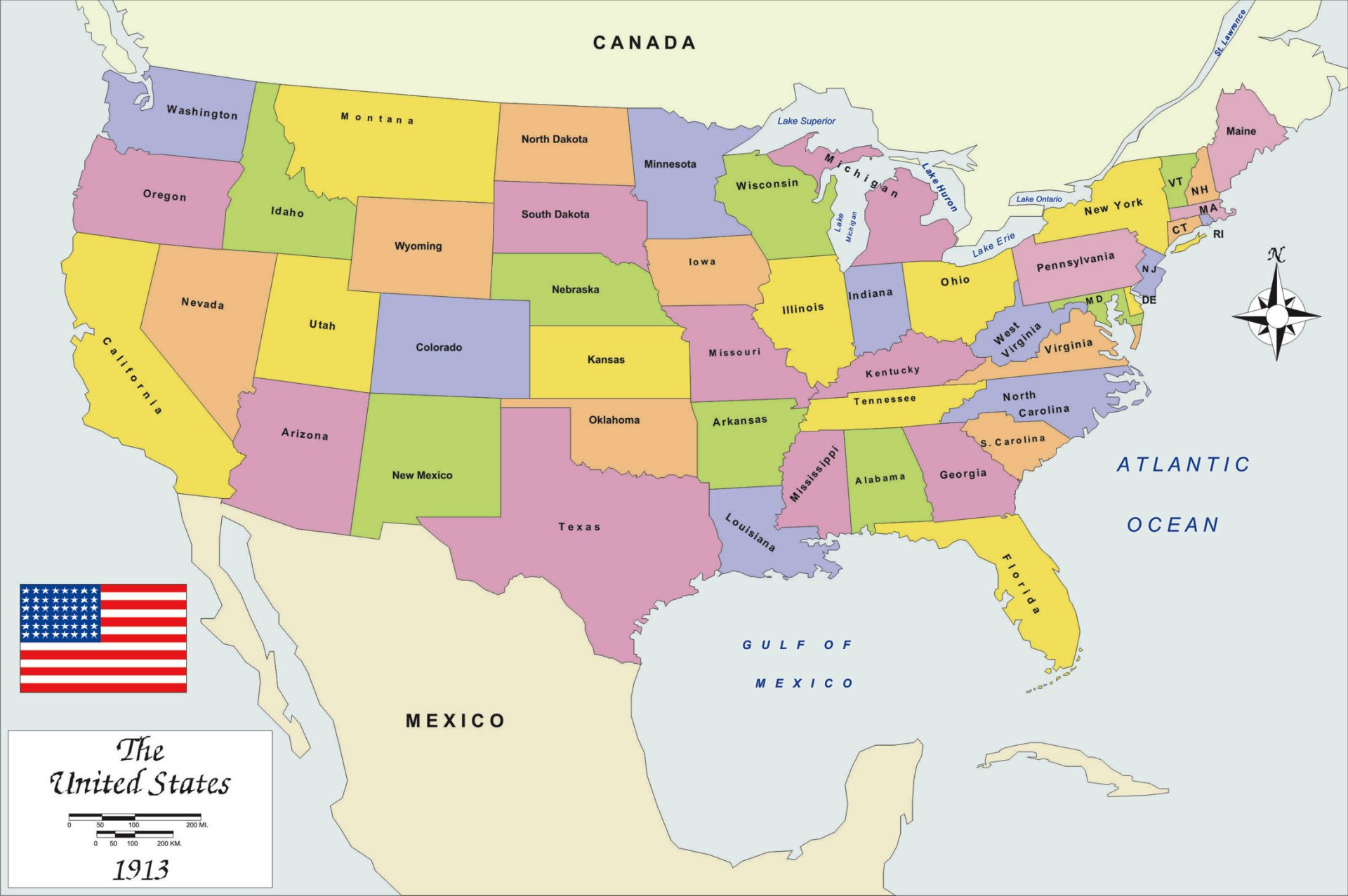 Map Of The Usa HD Wallpaper Sfondi 2188x1455 ID 687664 