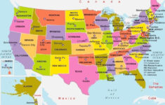 Map Of Us With Capitals United States And Capitals Map Usa Map With