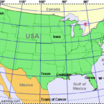 Map Of US With Latitudes Social Studies Elementary California Map