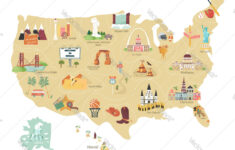 Map Of Usa Landmarks Universe Map Travel And Codes