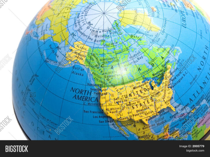 USA Map Globe