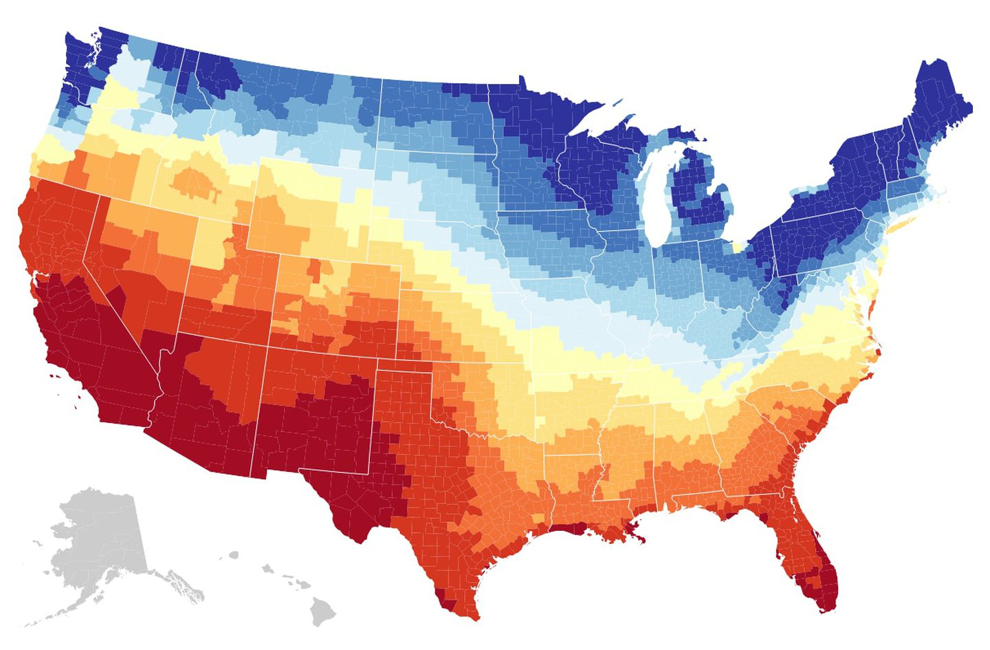 Map Where America s Sunniest And Least sunny Places Are The 