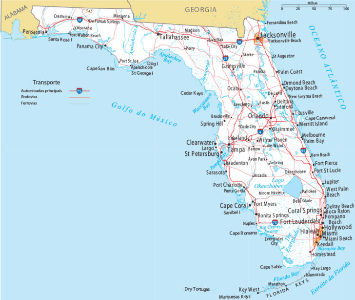 Mapa De Florida USA