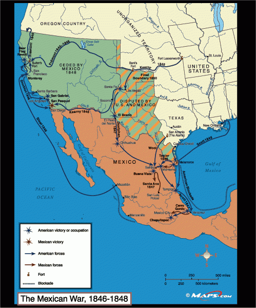 Mexico Map Before 1846 1 