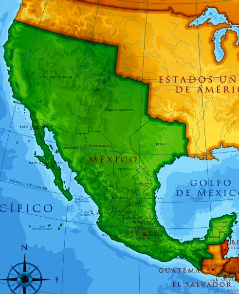 Map Of Mexico Before USA