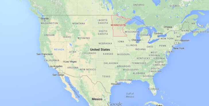 Minnesota On USA Map