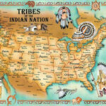 Native American Tribal Map Native American Map Native American