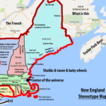 New England Stereotypes Map Vivid Maps