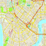 New Orleans Map Eps Illustrator Vector City Maps USA America Eps