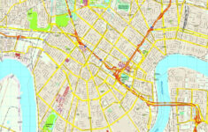 New Orleans Map Eps Illustrator Vector City Maps USA America Eps