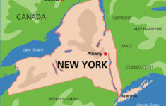 New York Map 162898 Vector Art At Vecteezy