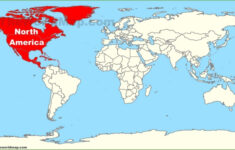 North America Location On The World Map
