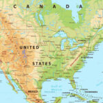 North America Physical Map Ad America Ad North Map Physical