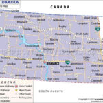 North Dakota State Map Mapa De Estados Unidos Dakota Del Norte