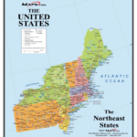 Northeast Region States And Capitals Map Printable Map