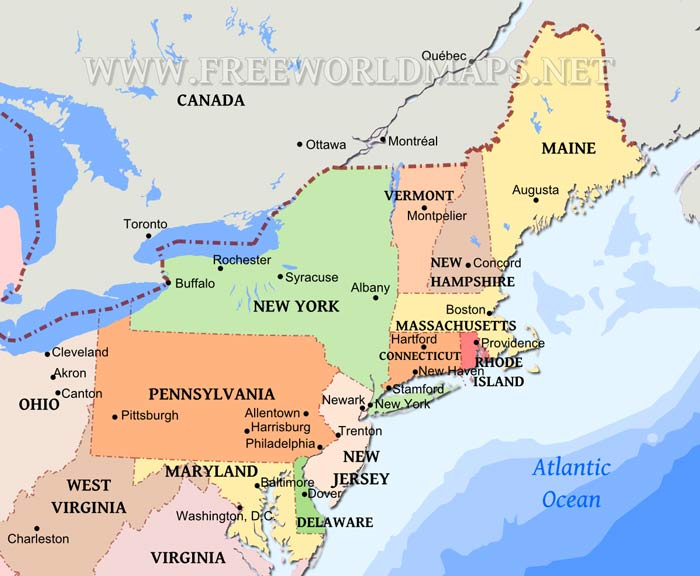 Northeastern US Maps