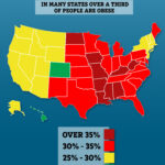 Obesity Map Of The United States Reveals The States Where Up To 40 Per