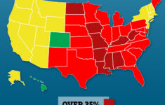 Obesity Map Of The United States Reveals The States Where Up To 40 Per