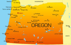 Oregon Map Guide Of The World
