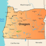 Oregon Map Stock Vector Illustration Of Atlas Corvallis 9637014