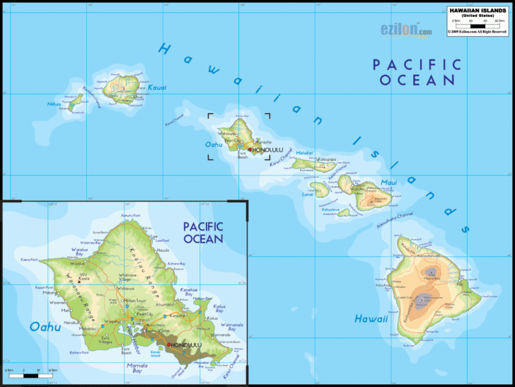 Hawaii On A Map Of USA