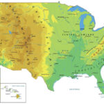 Physical Map Of The United States GIS Geography