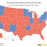 Political Party Map Of Usa Draw A Topographic Map