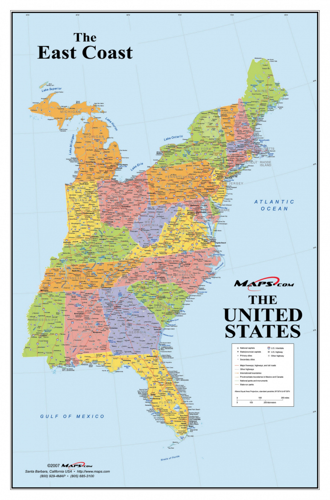 USA Map Eastern States