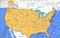 Printable Map Of The United States With Latitude And Longitude Lines
