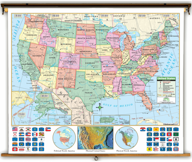 USA Latitude And Longitude Map With Cities
