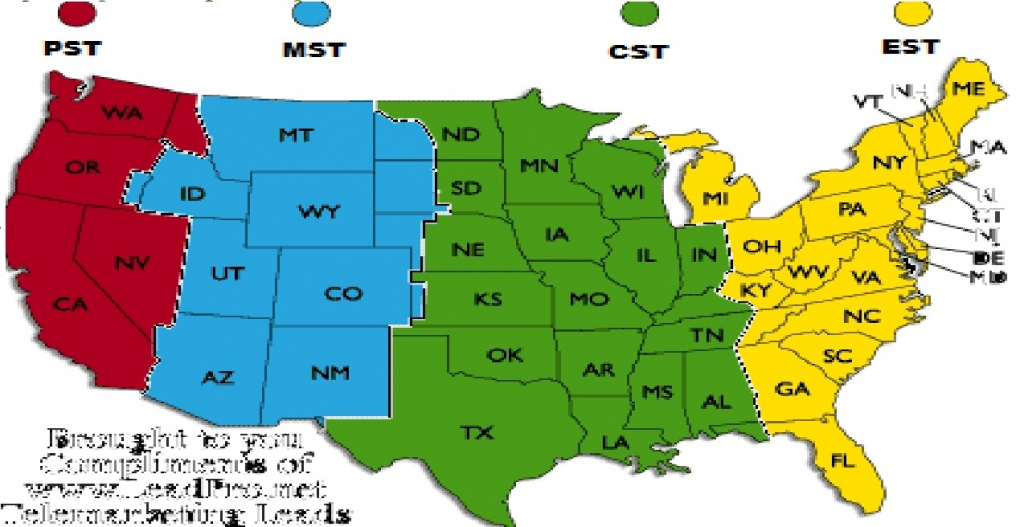 Printable Us Time Zone Map Printable Maps