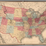 Railroad Map Of The United States David Rumsey Historical Map Collection