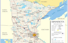 Reference Map Of Minnesota USA Minnesota Minnesota Lakes Map