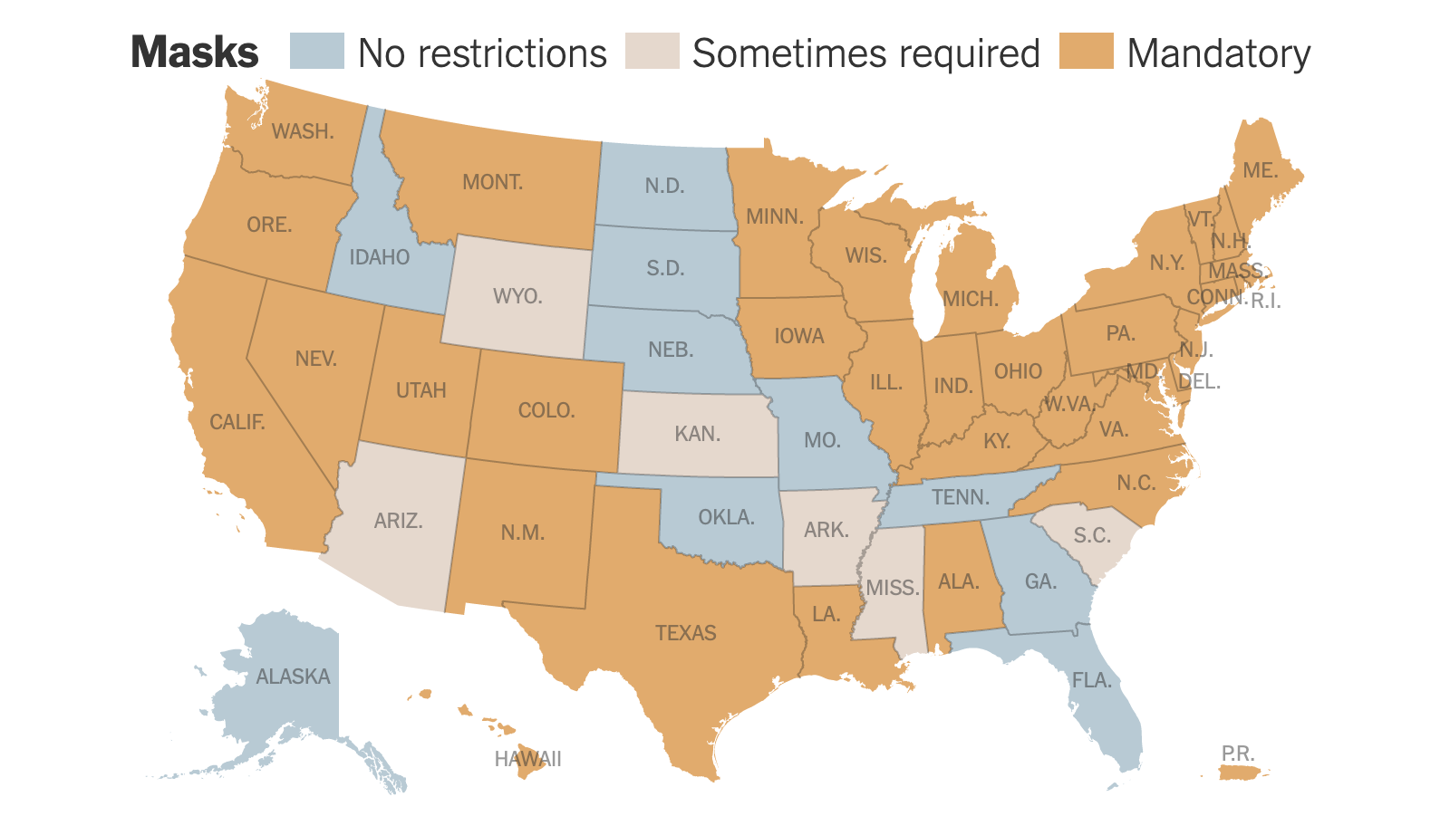 See Coronavirus Restrictions And Mask Mandates For All 50 States The 