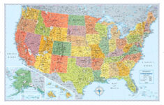 Signature United States Wall Map folded 9780528020476 Walmart