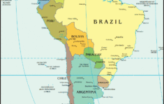 South America Map And Satellite Image