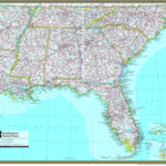 Southeastern United States Atlas Wall Map Maps Printable Map Of