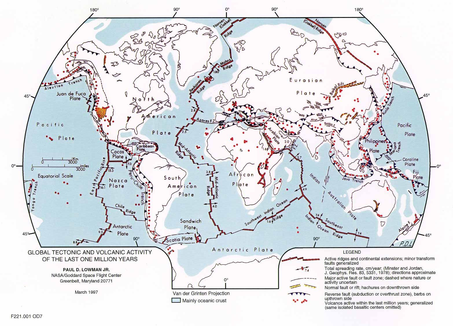 Tectonic Plates In The Us Plate Boundaries Plate Tectonics Map