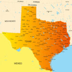 Texas Map Guide Of The World