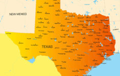 Texas Map Guide Of The World