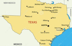 Texas Mapa Do Vetor Do Estado De E U Ilustra o Do Vetor