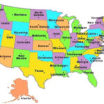 The 50 State Capitals Map Printable Map